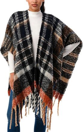 MARCUS ADLER Plaid Ruana