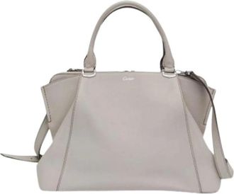 Cartier Tweedehands leren handtassen - Dames - Vintage Handtas - Grijs - ONE Size - Vintage