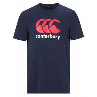 Canterbury Of New Zealand Heren CCC Logo T-shirt (Marine / Rood / Wit)