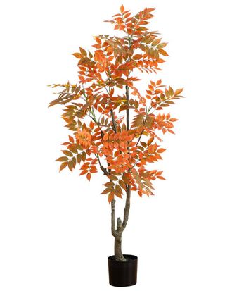 Nearly Natural 5Ft Autumn Sumac Artificial Fall Tree
