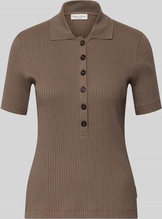 Marc O'Polo Slim Fit Poloshirt aus Baumwoll-Modal-Mix in Taupe, Gr&ouml;&szlig;e XXL