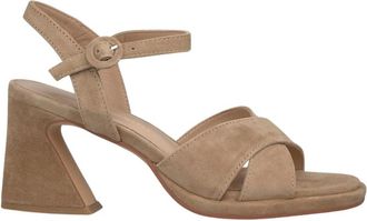 Alma En Pena Front Strap Sandal - Dames - Sandalen met hakken - Beige - 35 EU - Schoenen