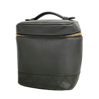 Chanel Black Leather Vanity Bag (Pre-Owned)