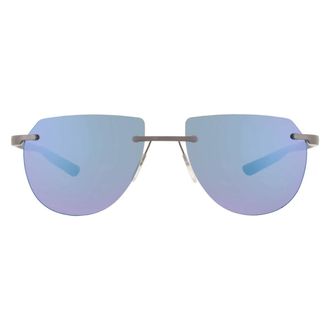 McLaren Blue Mirror Irregular Unisex Sunglasses MLMS-85S01 C04 57