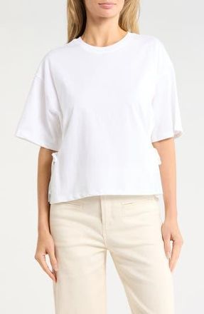 Habitual Side Tie T-Shirt in Bright White at Nordstrom Rack, Size X-Small