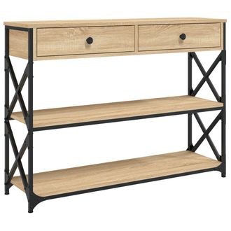 vidaXL Vidaxl - Mesa Consola Madera De Ingenier&iacute;a Roble Sonoma 100x28x75 Cmm