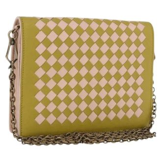 Bottega Veneta Pre-owned Shoulder Bag - Dames - Pre-owned - Groen - Maat: ONE Size Leer