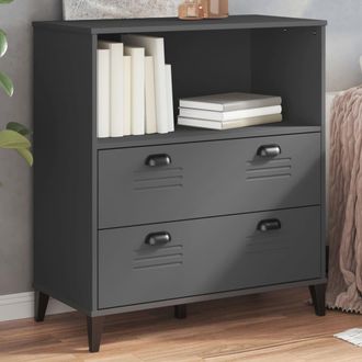 vidaXL Vidaxl - Librer&iacute;a Viken Madera De Ingenier&iacute;a Gris Antracita 80x40x90 Cm