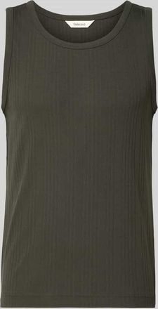 Selected Regular Fit Tank Top aus Baumwoll-Mix Modell ANDRE in Anthrazit, Gr&ouml;&szlig;e XXL