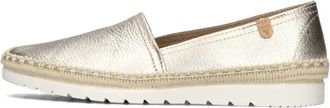 Verbenas Gouden Espadrilles NOA Comfortabel Stijlvol - Dames - Espadrilles - Geel - 42 EU - Leer - Schoenen