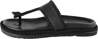 L37 Flipflops - Dames - Slippers - Zwart - 35 EU - Leer - Schoenen