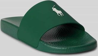 Polo Ralph Lauren Badeschuhe mit Logo Print in Dunkelgruen, Gr&ouml;&szlig;e 43