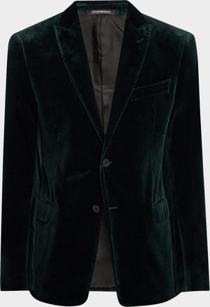 Emporio Armani Mens Velvet Sport Coat
