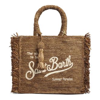 MC2 Saint Barth Tote Bags, female, Brown, Size: ONE SIZE Colette Raffia Handbag