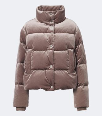 Bogner Oliva velvet down jacket