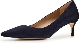 L.k. Bennett New Ava Pointed Kitten Heel Court High Heels Navy : EU 41 (US Womens 11) M, Leather
