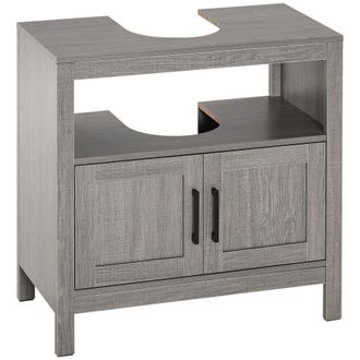 Kleankin Armario de ba&ntilde;o 60x30x60 cm gris