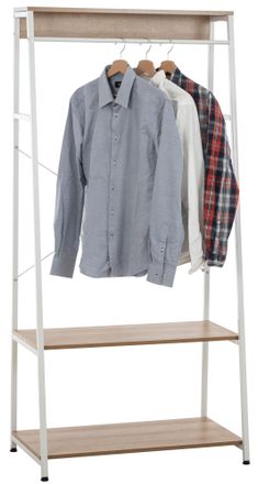 Clp Clp - Perchero De Pie Luton Natural/blanco