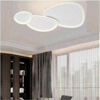 Trade Shop Trade Shop Traesio - Plafoniera a Led 3 Ovali a Tripla Colorazione Di Luce 100 w Da Soffitto Pn-23-3c