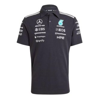 adidas x Mercedes AMG Petronas Formula 1 Team Engineers Polo Shirt Black KE5523