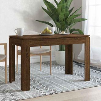 vidaXL Tavolo da Pranzo Rovere Marrone 120x60x76 cm Legno Multistrato - Vidaxl