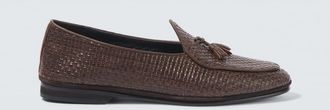 Rubinacci Marphy woven leather loafers
