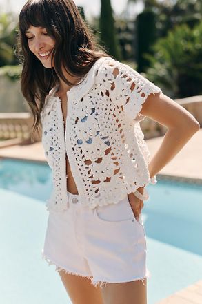 endless rose Crop Cardigan Top
