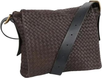 Bottega Veneta Pre-owned Cross Body Bags, female, Brown, Size: ONE SIZE Pre-owned Vintage Shoulder Bag