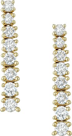 The Diamond Store 1ct Lab Diamond Life Journey Drop Earrings Set in 9K Yellow Gold