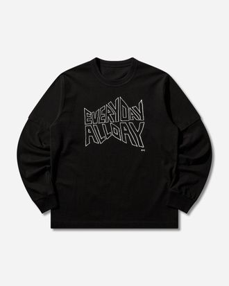 sacai Men s geoff sacai Print Longsleeve T-Shirt Black