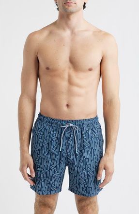 Tommy Bahama Naples Floating Vines 6-Inch Swim Trunks in Insignia Blue at Nordstrom, Size Xx-Large
