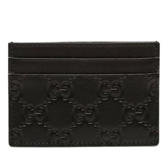 Gucci Pre-owned Wallets, female, Black, Size: ONE SIZE Pre-owned Card Holder