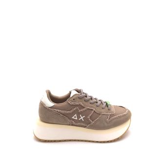 Sun 68 Sneakers, female, Beige, Size: 9 US Big Stargirl Sneaker