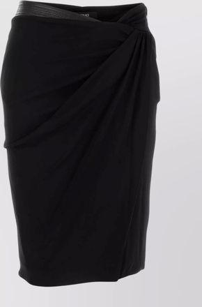 Versace draped asymmetric midi skirt