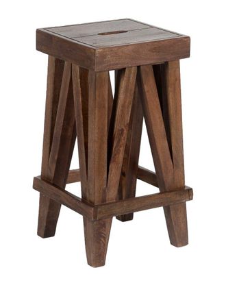 Alaterre Brookside 26inH Industrial Wood Counter-Height Stool