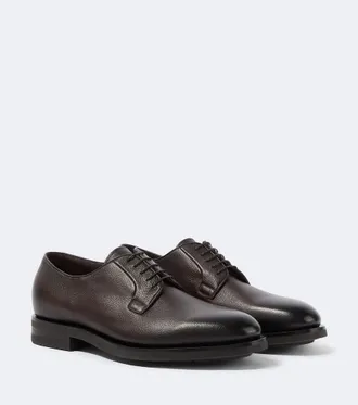 Santoni Ensley leather Derby shoes