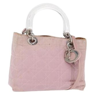 Dior Pre-owned Vintage Nylon Handtas - Dames - Vintage Handtas - Roze - ONE Size - Nylon - Vintage