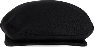 Dolce & Gabbana Accessoires, Heren, Zwart, 58 CM, Wol, Wollen platte pet