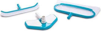 Trade Shop Trade Shop - Set Di Pulizia Deluxe Per Piscina Retina A Sacco Spazzola Angolare Vacuum 29057
