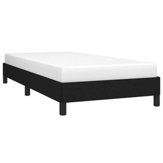 vidaXL Estructura De Cama Sin Colch&oacute;n Tela Negro 90x200 Cm Vidaxl
