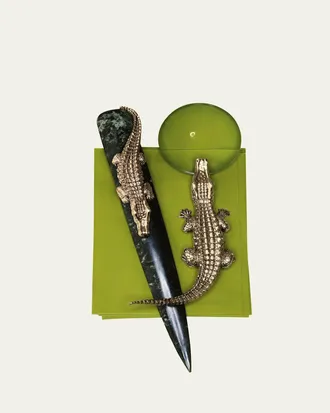 L'OBJET Crocodile Letter Opener