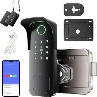 OEM Cerradura Inteligente, Cerraduras Electr&oacute;nicas Para Cercas Exteriores, Cerradura De Correa Inteligente Sin Llave, Cerraduras De Teclado El&eacute;ctrico Con 