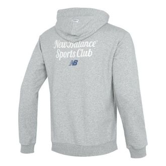 New Balance Sportswear Hoodie Grey White 5CD38131-MGR