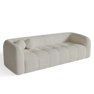 Sia Home Sof&aacute; 3 plazas tejido de rizo crema