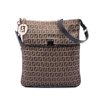 Fendi Pre-owned Fendi Zucchino Canvas Crossbody Unisex YM9WIOT1JTHYTR22