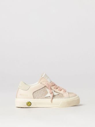 Golden Goose Sneakers May da bambino in pelle e cotone glitter con stella