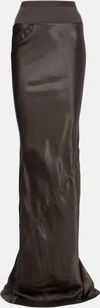 Rick Owens Satin maxi skirt