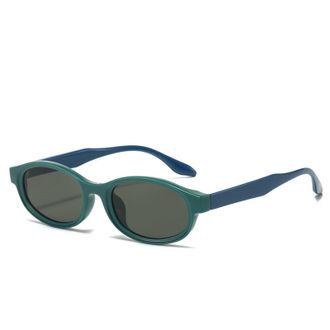 Generic Outdoor Small Frame Mens And Womens Sunglasses Vacation Commuter Sports Sun Glasses(Green)