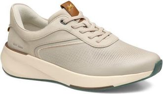 Johnston & Murphy Surge U-Throat Embossed Sneaker in Beige Full Grain/Nubuck at Nordstrom, Size 10.5