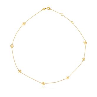 Tory Burch Tory Burch, Necklaces, female, Yellow, Size: ONE SIZE Necklace with Charms